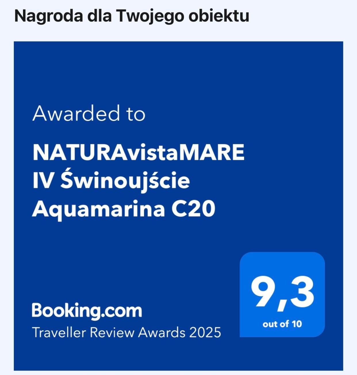 Naturavistamare IV Swinoujscie Aquamarina C20 エクステリア 写真